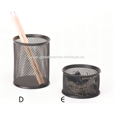 Mesh Pen Holder Metal Pencil Holder For Desk, Pen Organizer Pencil