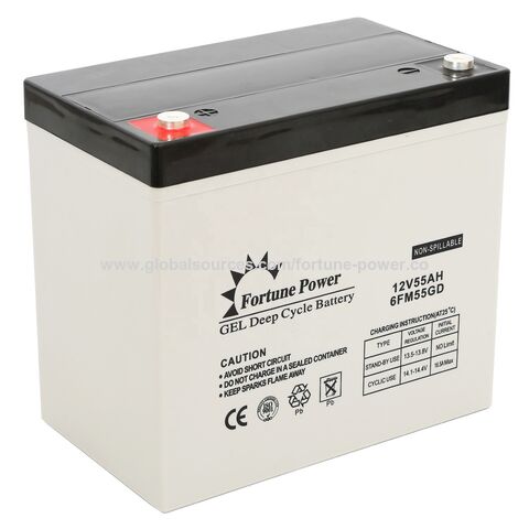 Buy Wholesale China Fortune Power Gel Vrla Battery 12v 50ah Gel Battery  55ah 12v & 12v 50ah Gel Battery at USD 39