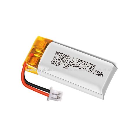 Lithium Ion Polymer Battery - 3.7V 150mAh 