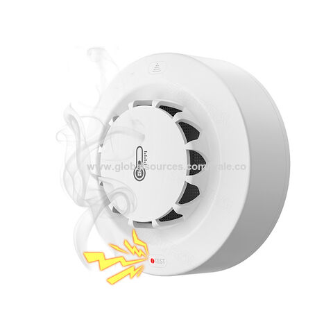 Tuya alarma de humo WiFi para el hogar, Detector de humo con protección  contra incendios, combinación de alarma de fuego, si