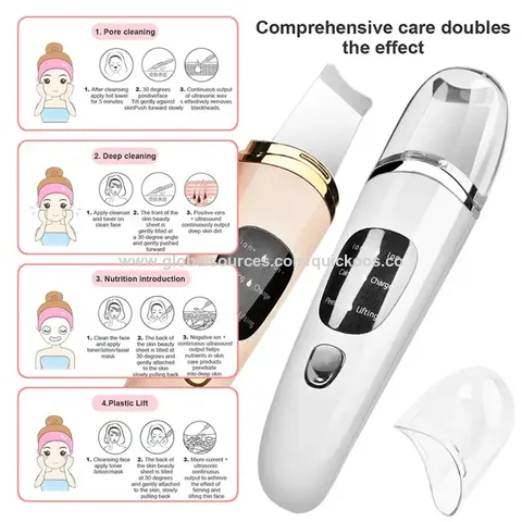 Professional 2 in 1 Skin Scrubber Ultrasonic Skin Spatula in Salon - China  Skin Scrubber Wireless and Ultrasonic Skin Scrubber price