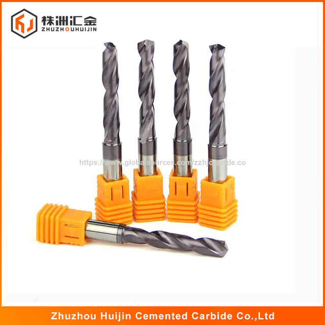 Buy Wholesale China Solid Carbide Twist Drill Shank Drill Bit 2 Flute ...