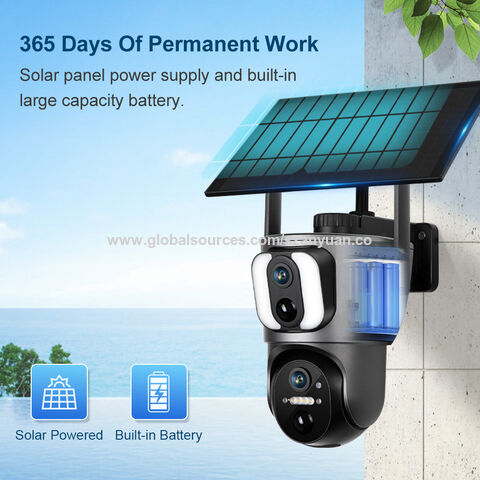 al aire libre Ubox 4G tarjeta Sim cámara con energía solar CCTV cámara de  visión de seguridad inalámbrica