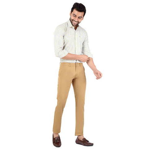 Casual Formal Office Trousers For Ladies Pants With Matching Belt - Khaki -  Wholesale Womens Clothing Vendors For Boutiques