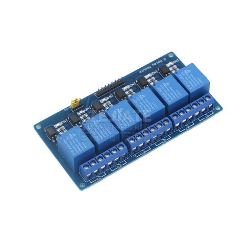 Addressable Six Relay Module 6-way Relay Module With Optocoupler Isolation 5v Blue Board - Buy China ...