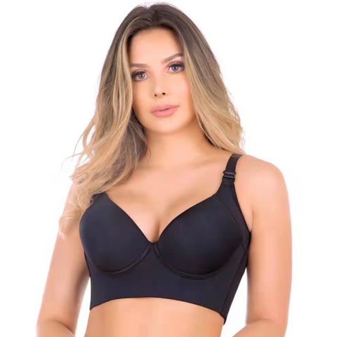 Fashion Sexy Deep Cup Bra With Shapewear Incorporated Womens