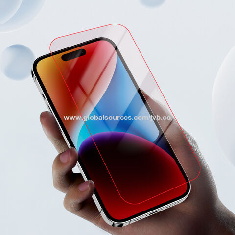 Red Light Eyeshiled Clear Tempered Glass Screen Protector For Iphone 15 ...