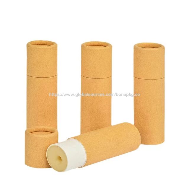 15 Stück Leere Lippenbalsam-Röhrchen Aus Karton | 8,5 G Fassungsvermögen | Push-Up Stil & Biologisch Abbaubar | Mit Trichter