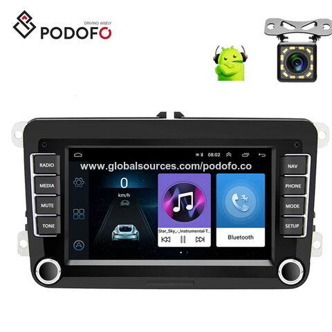 Acheter Podofo Autoradio 4.1 pouces écran tactile 1 Din voiture MP5 lecteur  Auto stéréo Bluetooth FM AUX USB TF