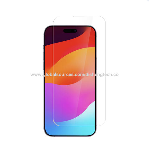Protector de pantalla para iPhone 2023, vidrio templado 2.5D curvo HD transparente a prueba de golpes, suministro directo de fábrica