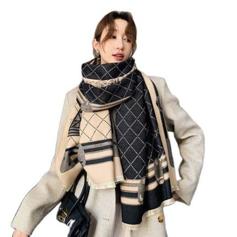 Fashion Long Shawl Letters Jacquard Imitation Pashmina Scarf Winter Warm  Tassel Large Scarves Soft Luxurious Cashmere Scarf - Buy Cashmere