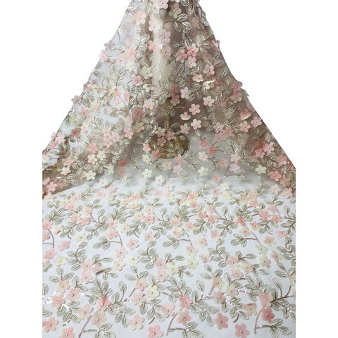China Wholesale Embroidered Net Fabric 3d Flower Lace Fabric Sequin Fabric Lace For Wedding Dress $5 - Wholesale China 3d Flower Lace Fabric at factory prices from Shaoxing Solarr Textile Co., Ltd. | China Wholesale Embroidered Net Fabric 3d Flower Lace Fabric Sequin Fabric Lace For Wedding Dress $5 - Wholesale China 3d Flower Lace Fabric at factory prices from Shaoxing Solarr Textile Co., Ltd. |