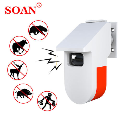Alarme Anti-Aboiements de Chien avec Détecteur de Mouvement Radar, Répulsif Animal Extérieur pour la Sécurité de la Maison for sale at factory direct price