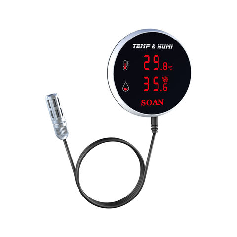 Sensor de temperatura e umidade Zigbee Tuya Smart App para Gateway Termômetro Higrômetro Zigbee com display for sale at factory direct price