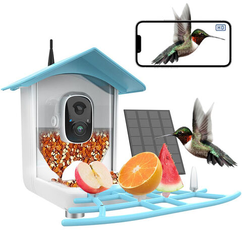 Mangeoire à oiseaux intelligente extérieure avec caméra WiFi 2MP