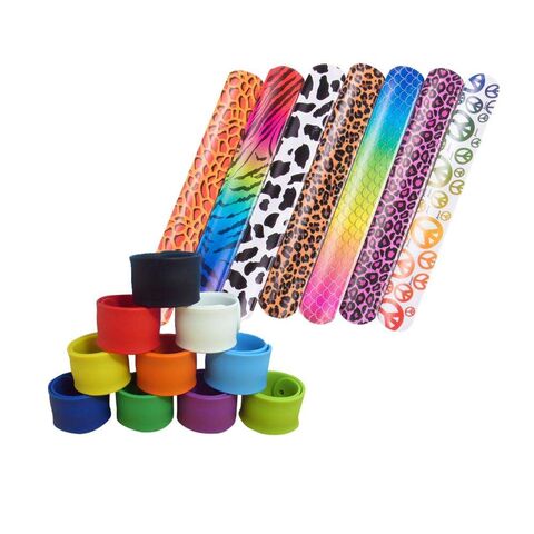 10pcs Silicone Ruler Slap Bracelet Rubber Snap Band Wristband Recycled Slap  Bracelets Gifts For Children - Customized Bangles - AliExpress