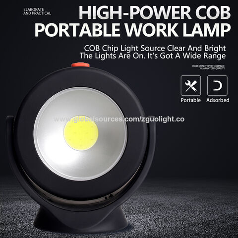 Lampe de Travail LED Rechargeable avec Aimantée et USB Rotation à