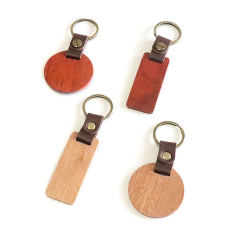 Leather keychain for sublimation printing - square Square, GADGETS \ KEY  RINGS AND LUGGAGE HANGERS