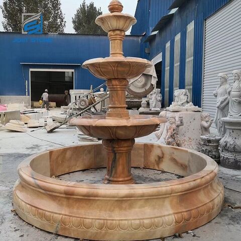 Buy Wholesale China Customized Outdoor Round Garden Marble Stone Water  Fountain & Garden Fountains at USD 1000