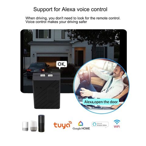Tuya Alexa Smart Control de puerta de garaje Motor eléctrico inalámbrico IoT WIFI Sensor de apertura de puerta de garaje