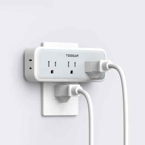 TESSAN – adaptateur de prise britannique avec USB, Extension de
