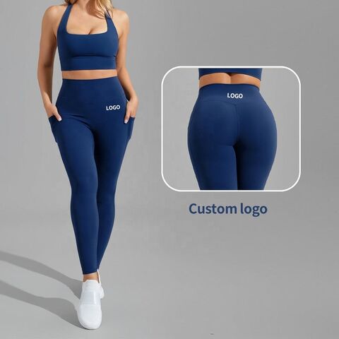 Customize Gym Leggings Butt Lifting High Waist Workout Yoga Pants Sports Fitness Women Yoga Leggings With Pocket for sale at factory direct price