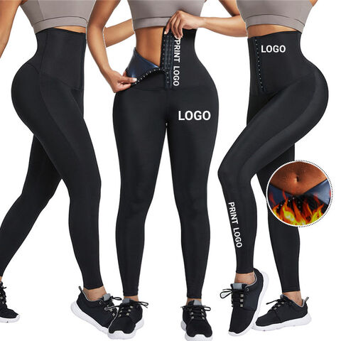 Custom Logo Neoprene Abdomen Trimmer Fitness High Waist Yoga Pants Waist Trainer Corset Leggings for sale at factory direct price