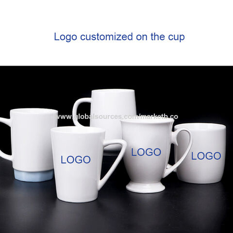 Wholesale Top Quality Customized Logo 11oz Tea Enamel Handle White Blank  Coffee Mug - China Mug Coffee Mug and Cup price