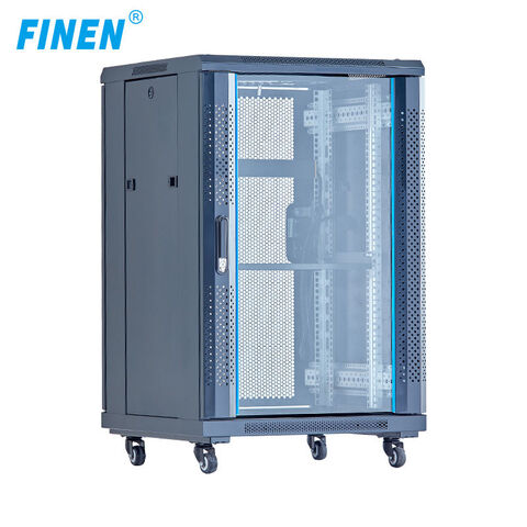 Buy Wholesale China 19 Inch Spcc Glass Door Rack Mount Server/network ...