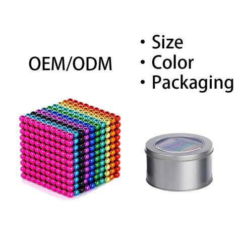 Compre Las Bolas Magnéticas Coloridas Del Neodimio Colorido De Encargo Del  Tamaño Colorearon Bolas Magnéticas y Juguete Magnético de China por 3 USD