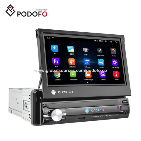 Buy Wholesale China Podofo 1+32 1 Din Android Car Radio Autoradio 7  Retractable Touch Screen Gps Wifi Bt Fm Rds Aux Oem Factory & 1 Din Android  Car Radio at USD 51.99