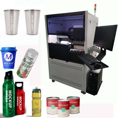 Ripstek uv printer 360 cylinder uv printer machine for food can tin , stainless steel coffee cup printer , rotary uv printer for sale at factory direct price