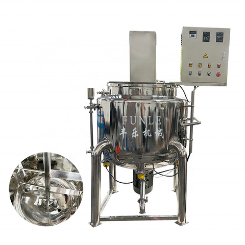 Stainless Steel Liquid Detergent Mixer Machine, For Industrial, SS304