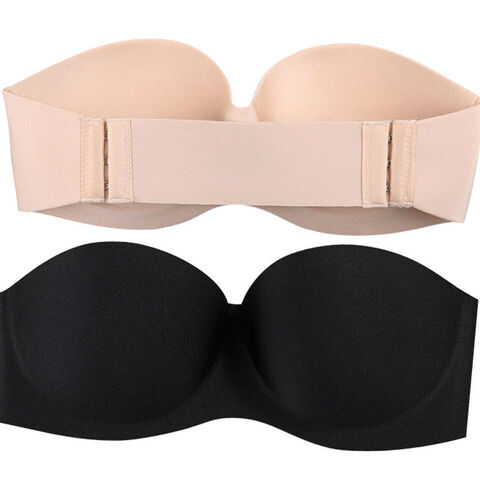 Wholesale Bandeau Push Up Strapless Invisible Bra Ladies Sexy