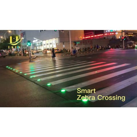 In-roadway Warning Light Irwl Embedded Smart Zebra Crossing Underground ...