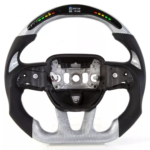 Buy Wholesale China Led Real Carbon Fiber Steering Wheel Fit For Dodge 