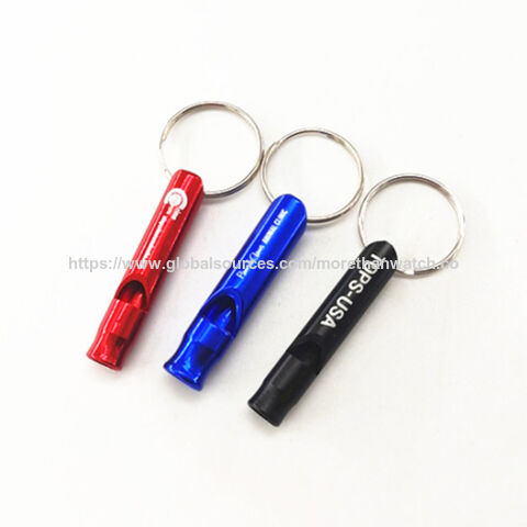 Homoyoyo Pure Copper Whistle Keychain - Emergency Survival Whistle For Camping, Referee, Outdoor Use With Animal Head Design
