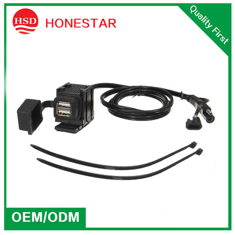 Buy Wholesale China Sae Cable 0.5m 18awg/2c Dual Usb 4.2a Car Cigarette  Lighter Socket Dc 12v-24v Charger Power Adapter Outlet & Motorcycle Usb  Charger To Sae Connector Cable at USD 3.6