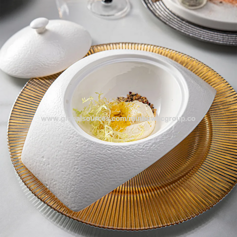 Buy Wholesale China 12-14-inch Fine China Round Shape Oval Plate Summer  Design With Gold/green Microwave Dishwasher Safe & Oval Plate at USD 8