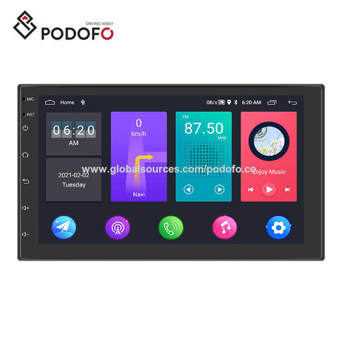 Compre Podofo 2 Din Android 13 Car Radio 2 32gb 7 autoradio Doble Din Car  Stereo Navegación Gps Wifi Bt Fm Rds Universal y 2 32gb Android 13 Radio De  Coche de China por 34.99 USD