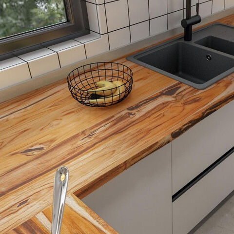 FSC Laminated Bamboo Lumber Use For Bamboo Worktop Table top, Thick Bamboo  Protective Panel 