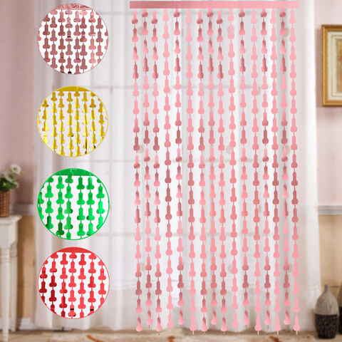 New Design Metallic Foil Tinsel Curtain Fringe Curtain Pink Red Dot Foil  Curtain For Wedding Wall Backdrop Party Supplies - China Wholesale Foil  Curtain $1.1 from Qingdao Bazhizhi Culture Co., Ltd.