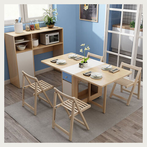 Durable Space Saving Furniture Dining Table Folding Wall Foldable ...