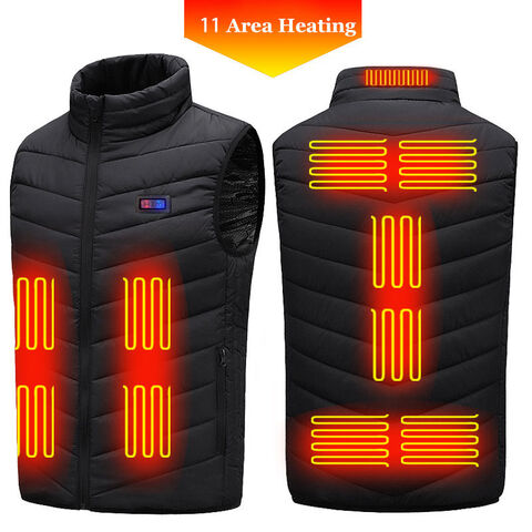 Buy Wholesale China 13 Areas Heated Vest Men Women Winter Warm Jacket ...