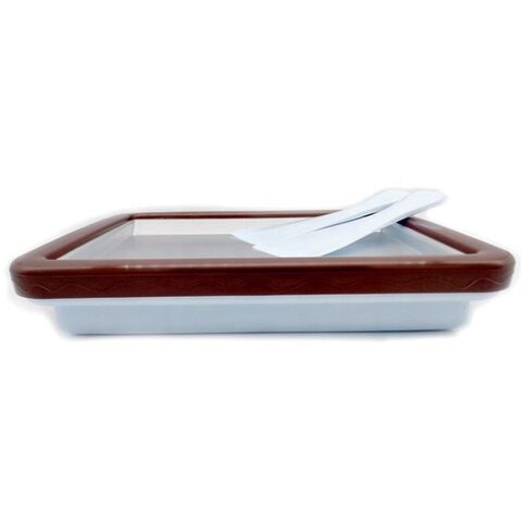 Slushy Magic non-electric Square Ice cream roll maker pan for sale at factory direct price