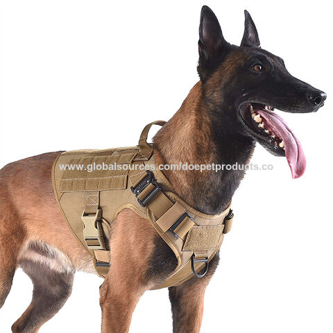 Doe Pet Hot Training Pet Harness And Leash Set 3 Piece Tactical Dog ...