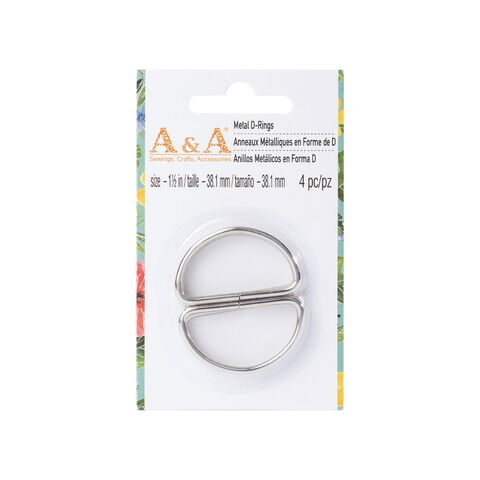 50 PCS Metal D Rings 1 Inch Non Welded Nickel Hardware Bags Ring for Sewing  Keychains Belts and Dog Leash Hand DIY Accessories