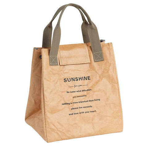 brown tyvek lunch bag
