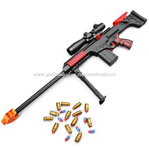 Arma de brinquedo automático para nerf armas sniper balas macias, 3 modos  diy blasters espuma elétrica com clips nerf arma dardos tiro jogo