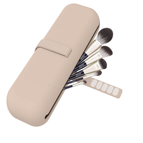 Silicone Brush Holder Organizer Bag For Make Up Cosmetic Brushes